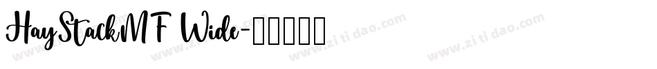 HayStackMF Wide字体转换